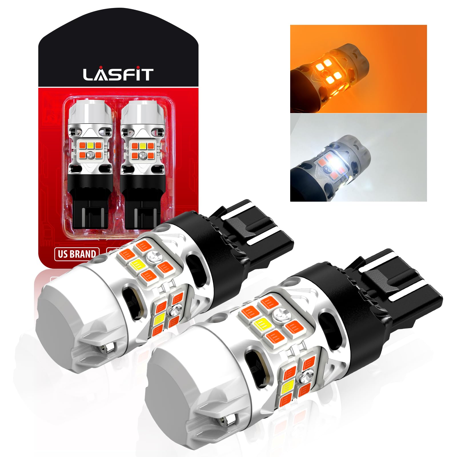 Amazon.com: LASFIT T3 7443 Switchback LED Bulb for Toyota Camry